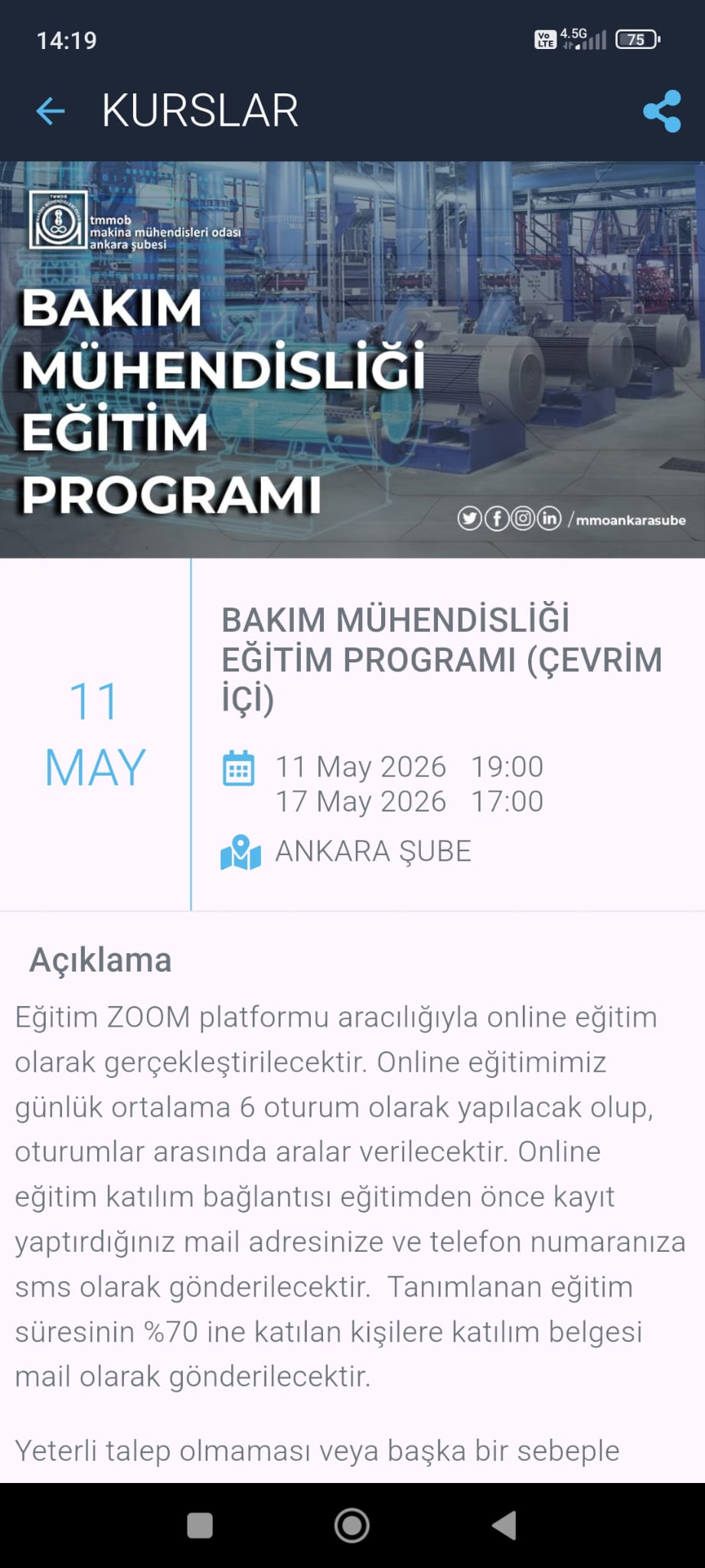 BAKIM MÜHENDİSLİĞİ – MMO